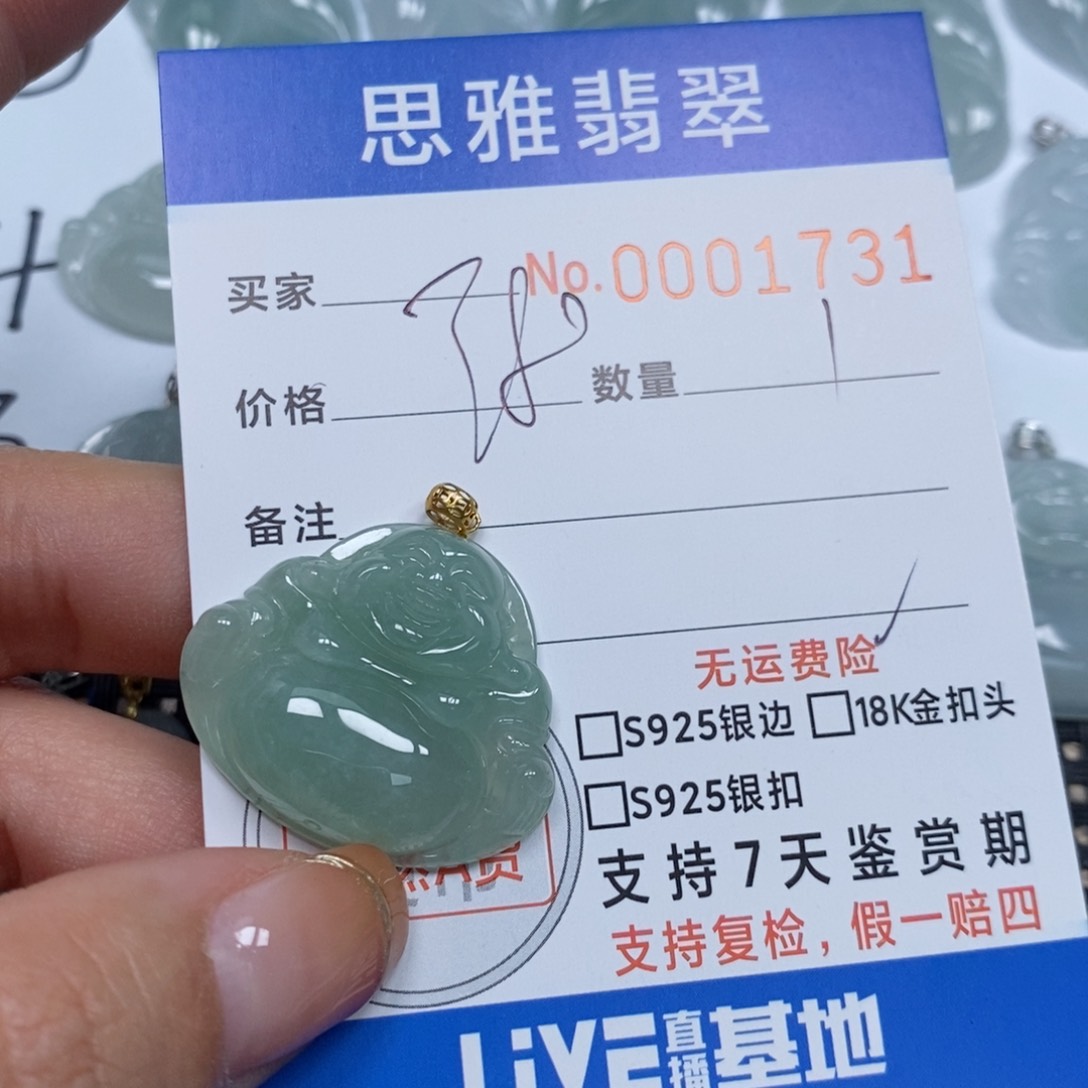 翡翠颈饰未镶嵌天然缅甸翡翠