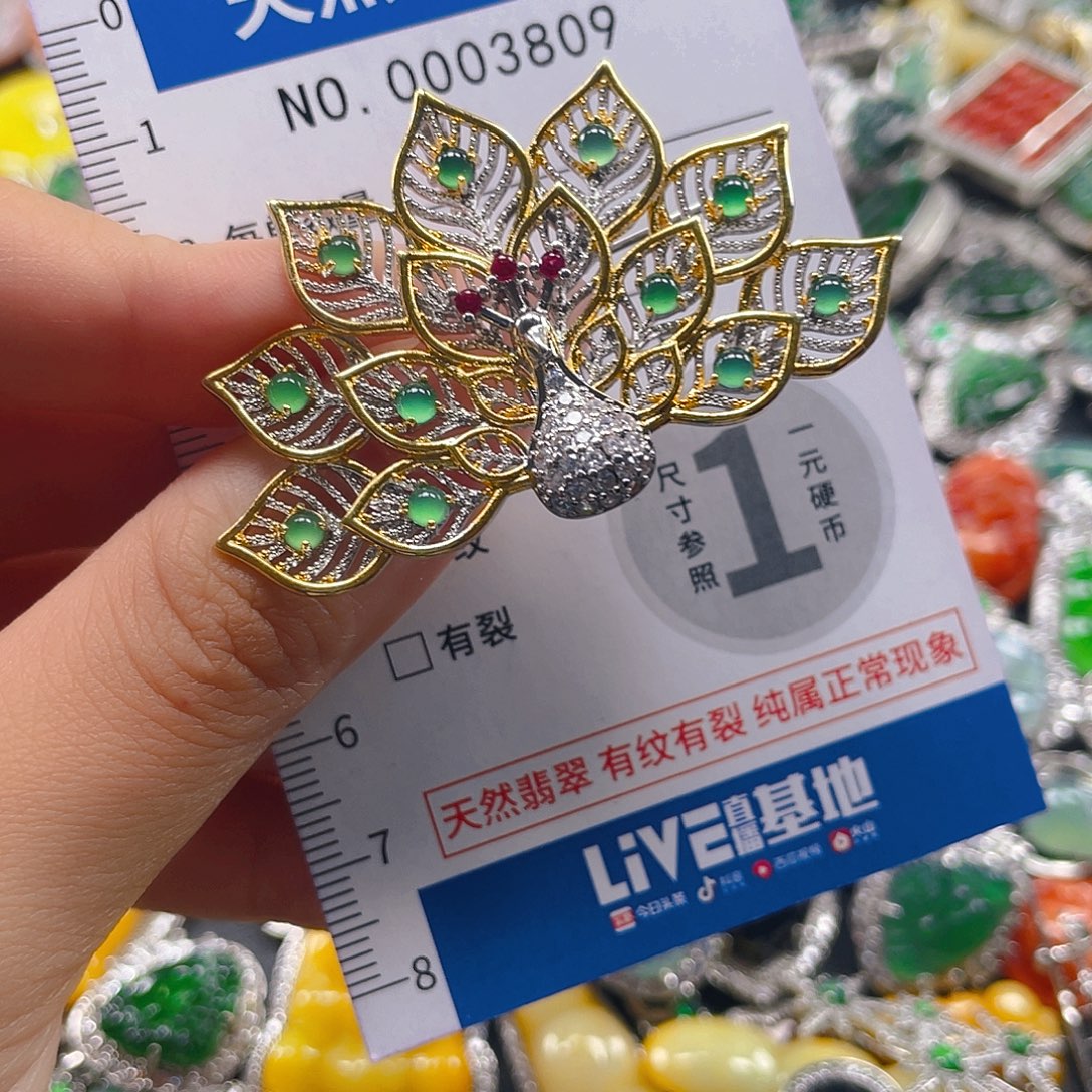 翡翠未镶嵌吊坠(不含链)