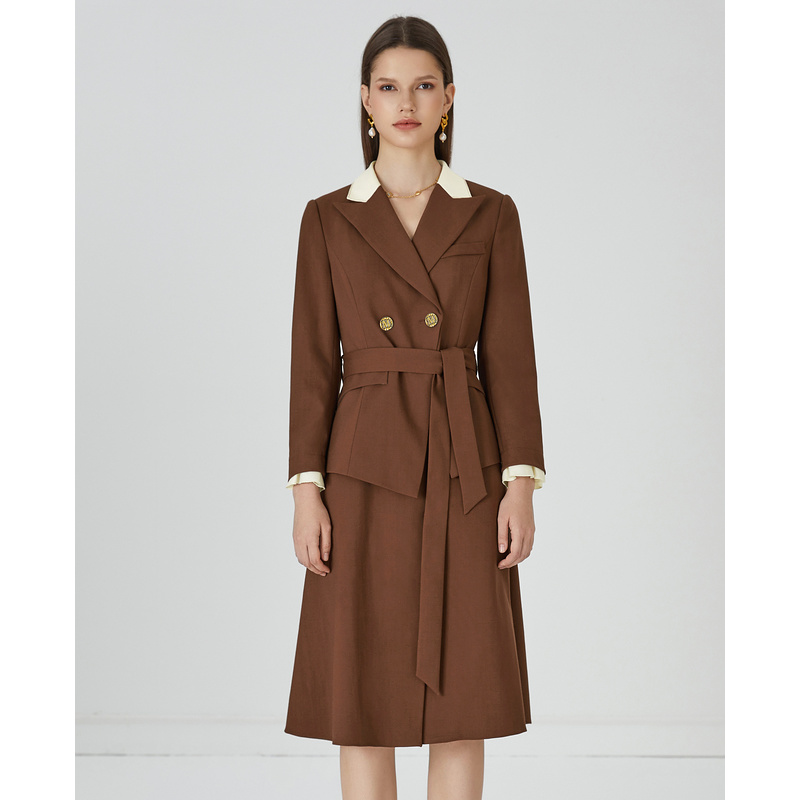 【力力淘】莱芙艾迪儿中长袖连衣裙1E3L94102