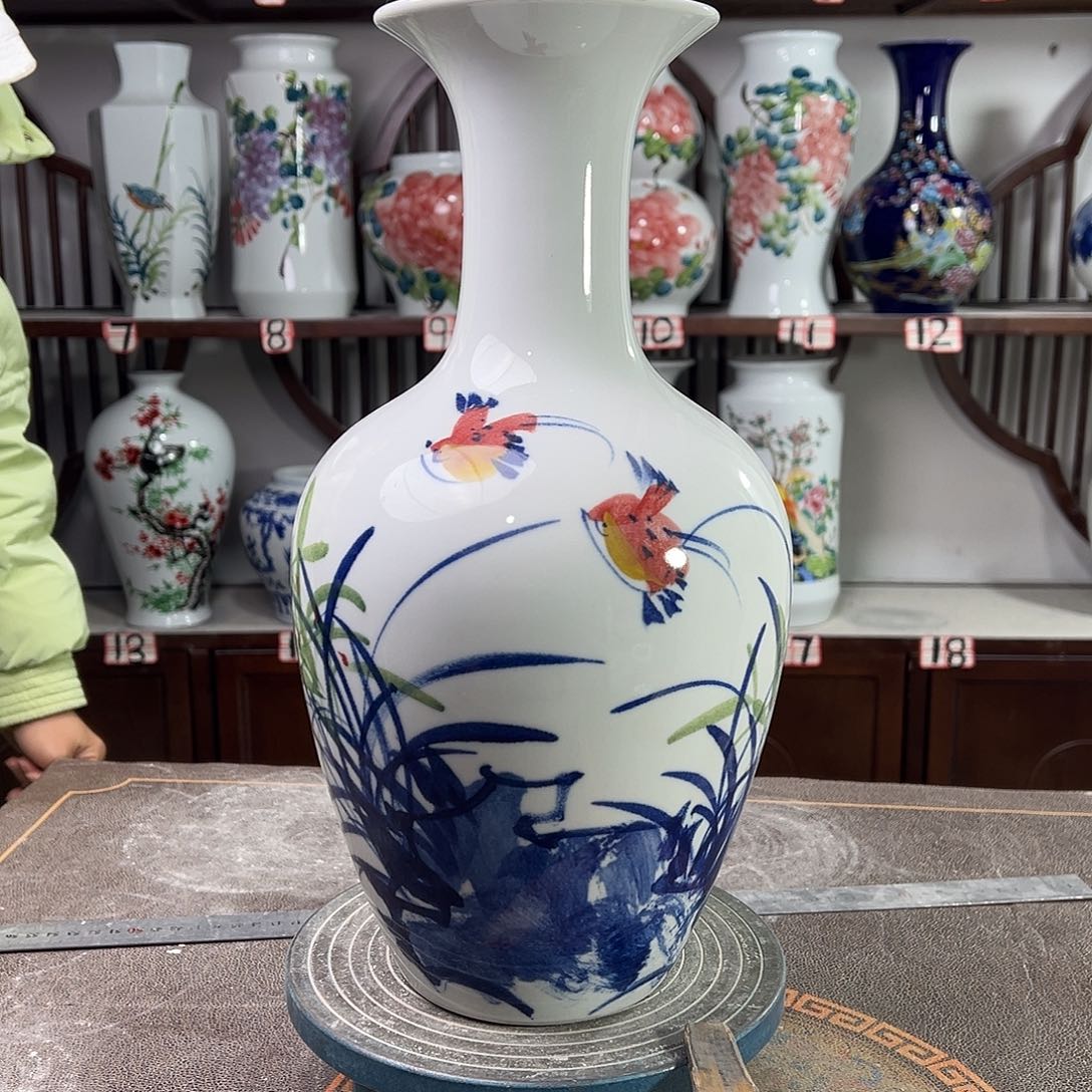 陶摆件景德镇陶瓷棒玉