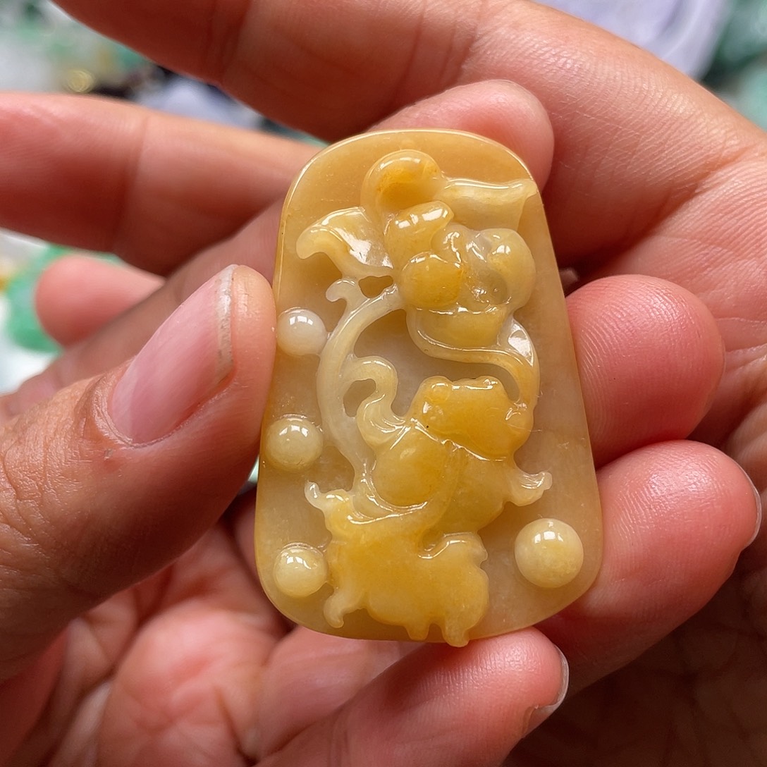 颈饰未镶嵌翡翠翡玉缘翡翠