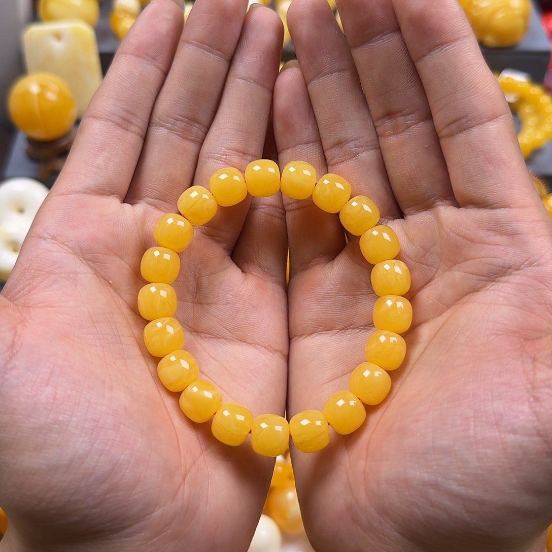 琥珀珠宝奇石未镶嵌同料老型11mm