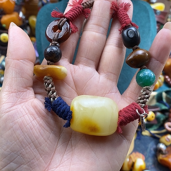 蜜蜡未镶嵌项链项链