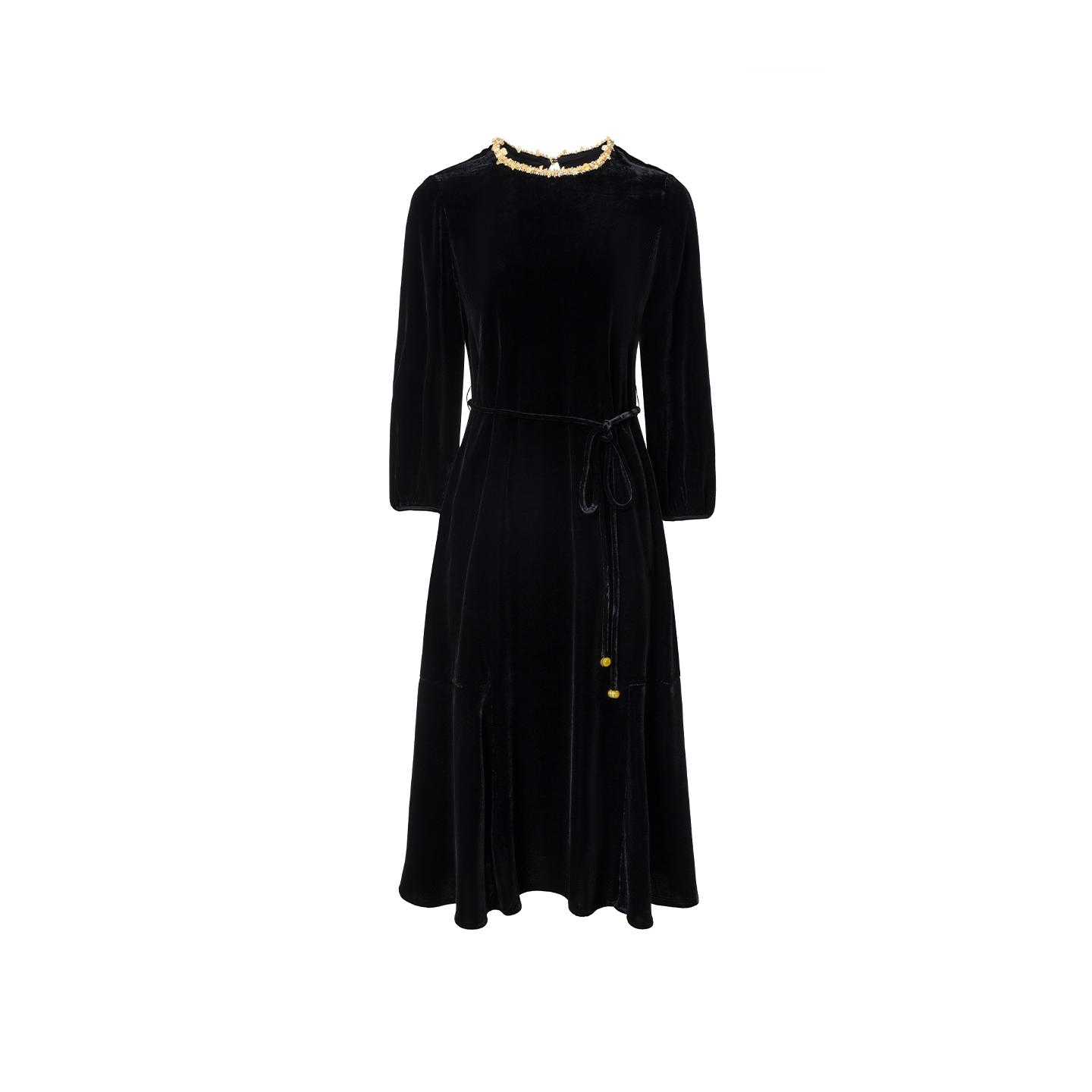 真丝丝绒连衣裙82502315