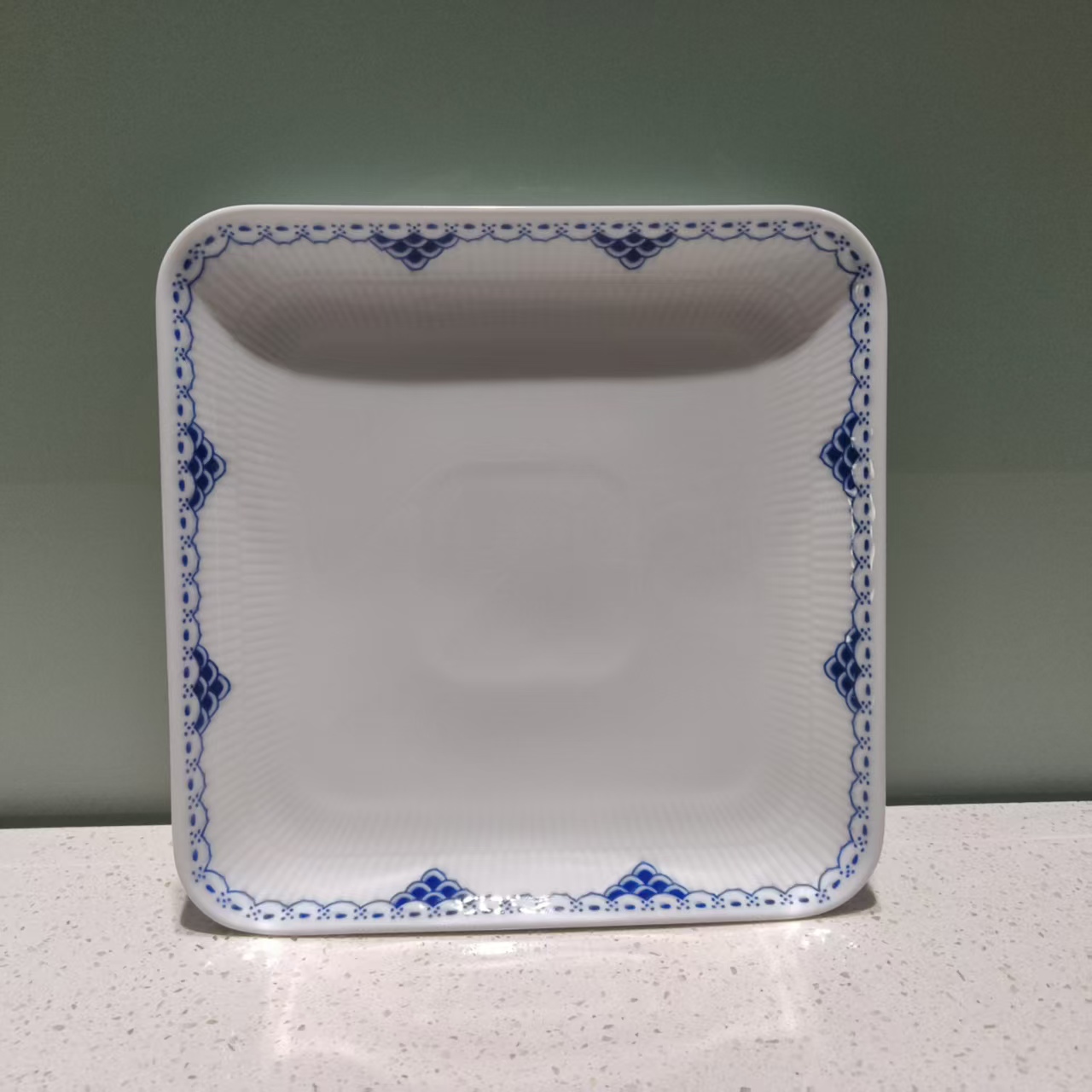 五花马唐草系列8寸正方盘