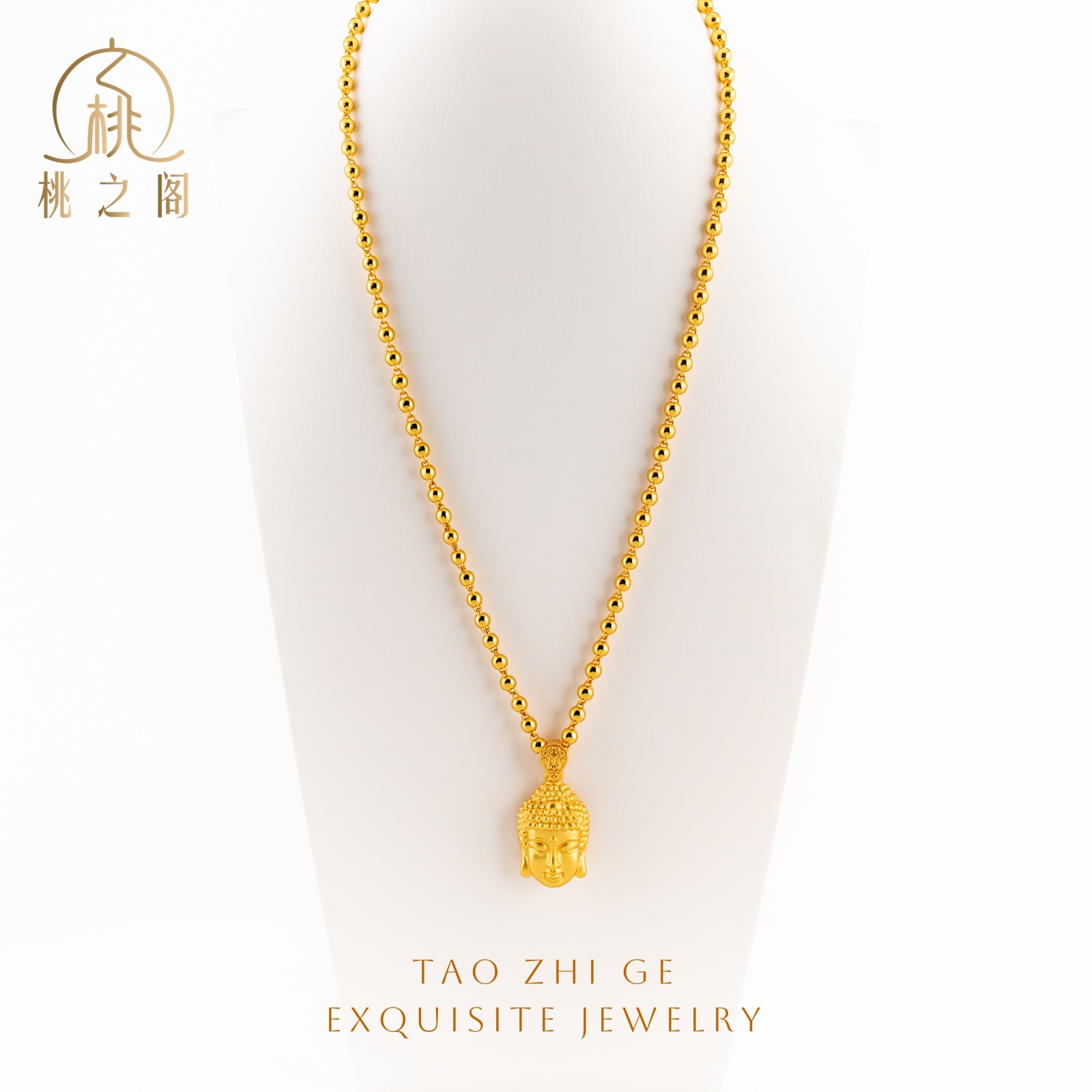 铜合金吊坠 中号佛头精工制作AG1136