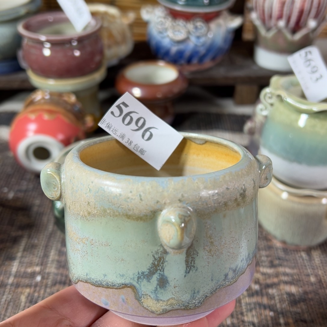 红陶景德镇手工花盆