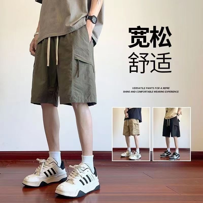 KLETNR PAUL/凯莱登保罗夏季薄款户外短裤多口袋工装宽松五分裤