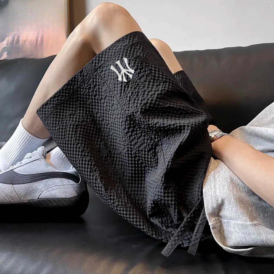 顺丰包邮潮牌正品短裤男款夏季2025刺绣休闲运动百搭薄款五分裤