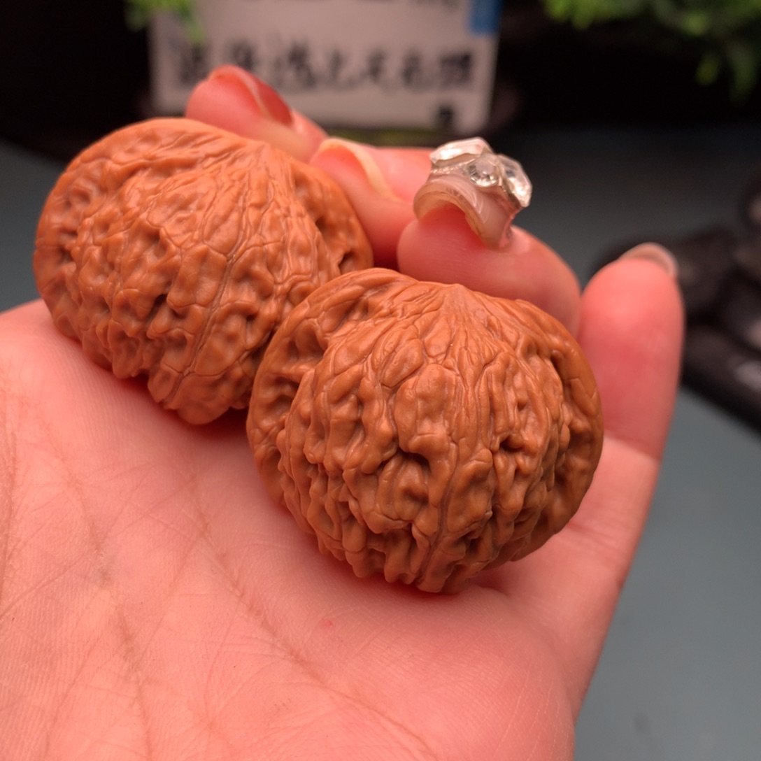 文玩核桃把件峰磨盘29