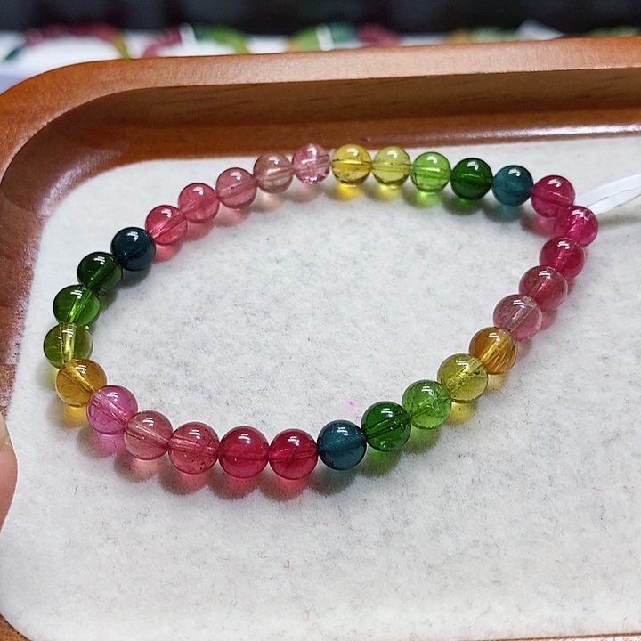 碧玺手链未镶嵌碧玺手串6,2