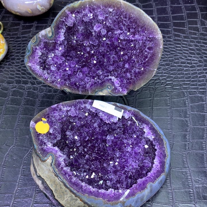 水晶乌拉圭抛光紫晶盆未镶嵌