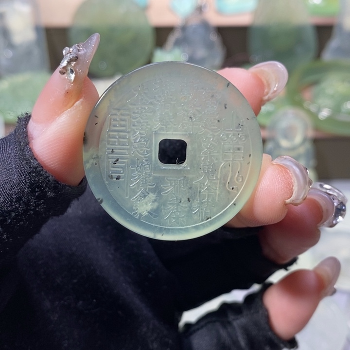 岫玉吊坠未镶嵌吊坠