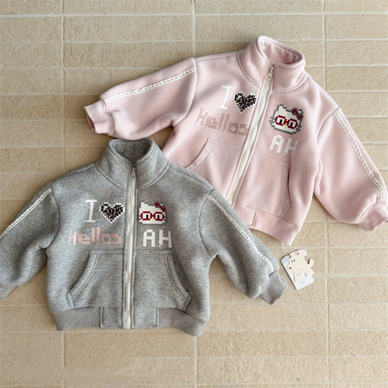 AH·25冬~豹纹KT卫衣外套A98148（童装汉服）粉色