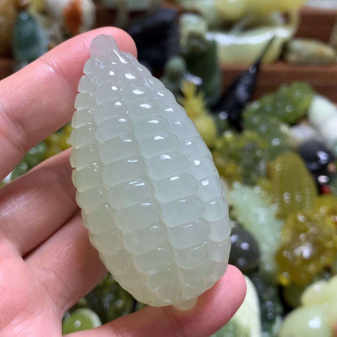 岫玉手把未镶嵌手把