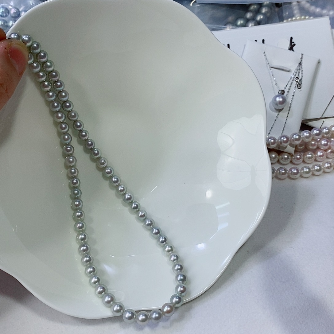 海水珍珠颈饰银S925镶嵌