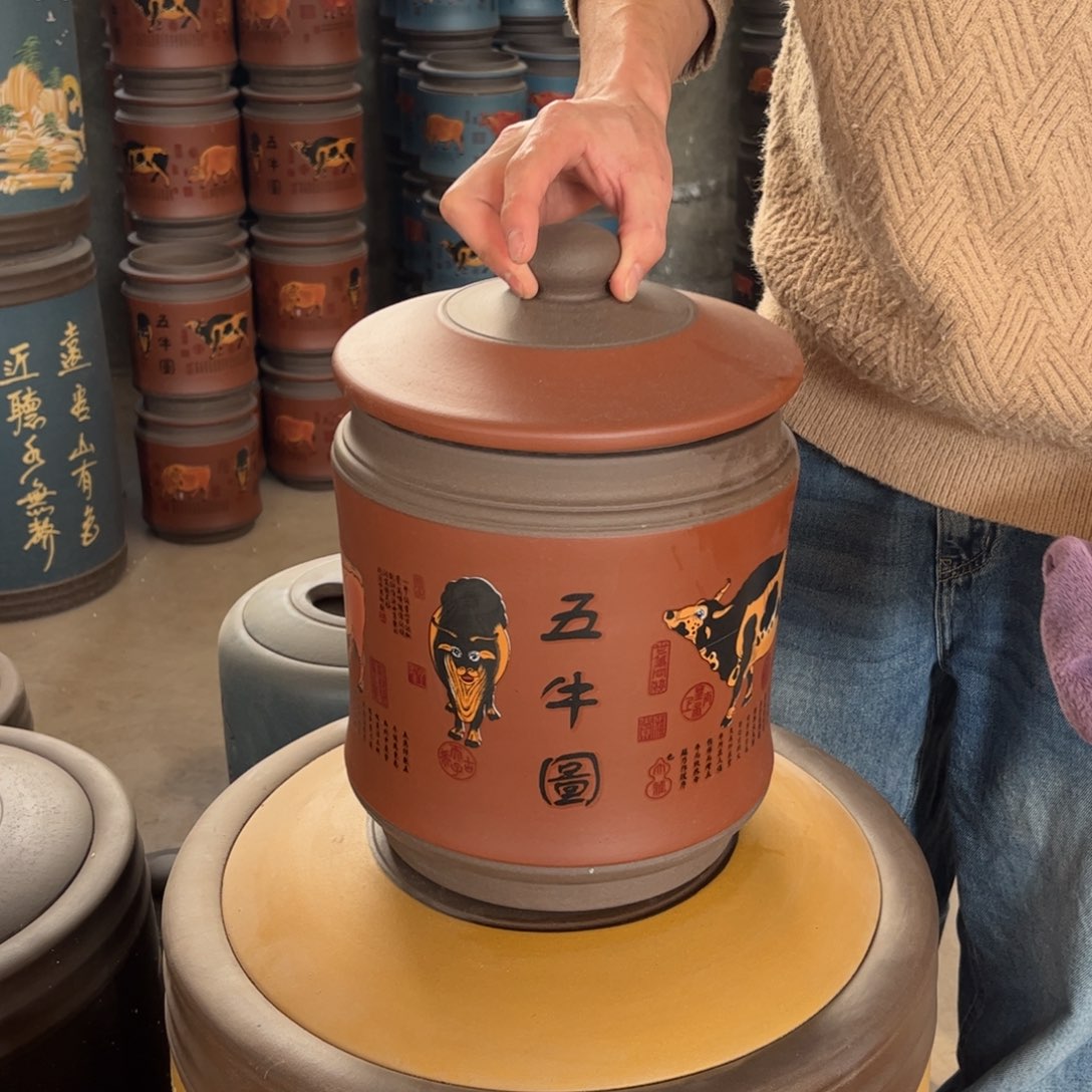 紫砂茶叶罐8 饼茶叶罐