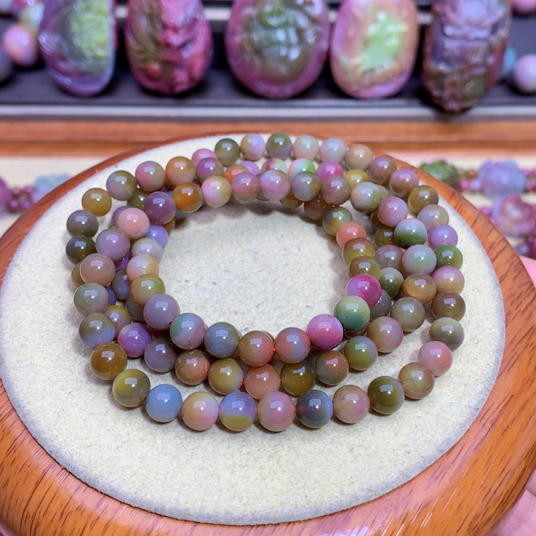 玛瑙手链未镶嵌盐源