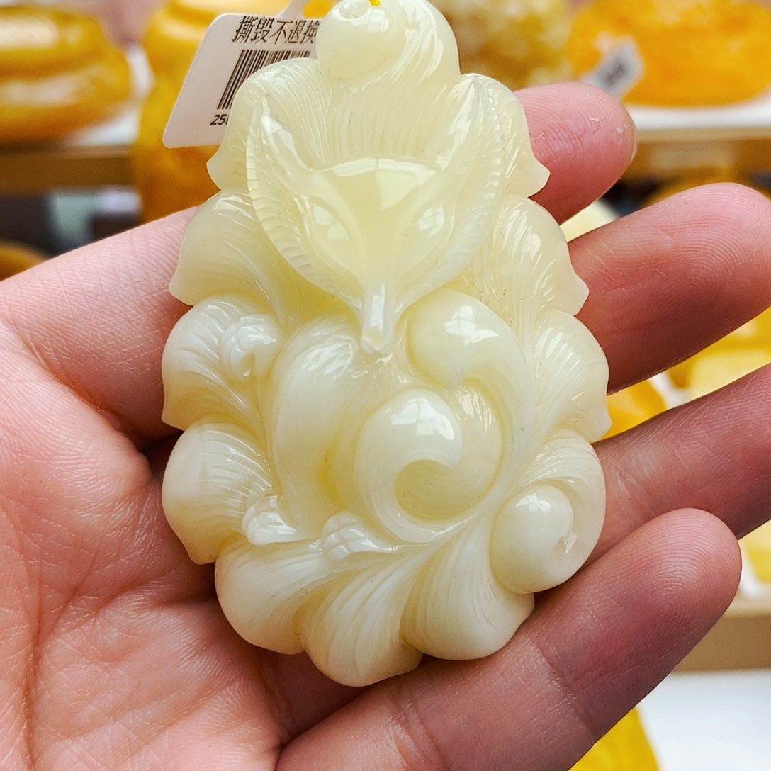 蜜蜡颈饰未镶嵌天然保真假一赔十5