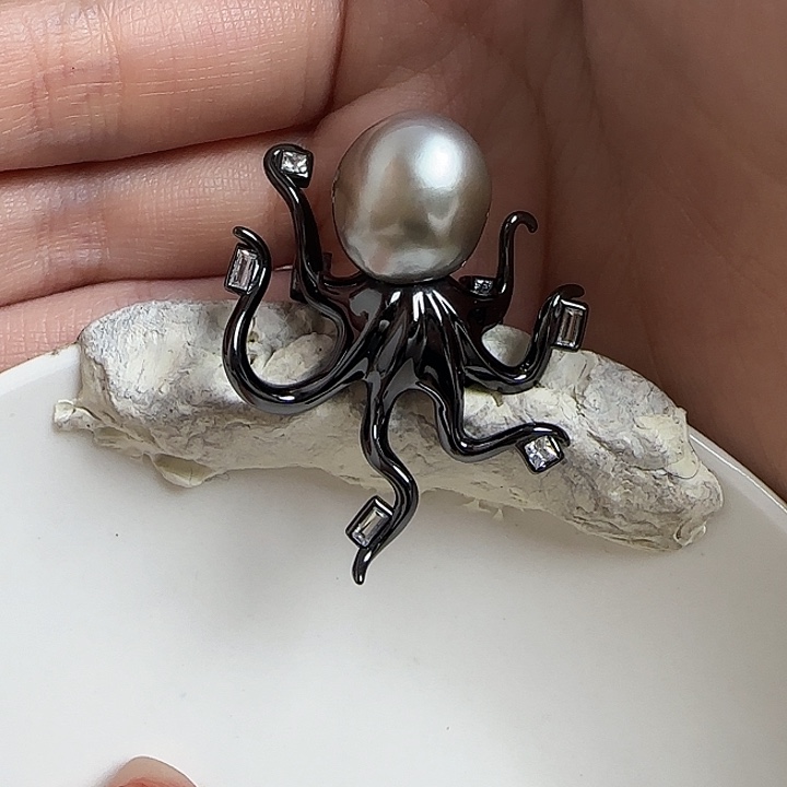 海水珍珠吊坠(不含链)银S925镶嵌