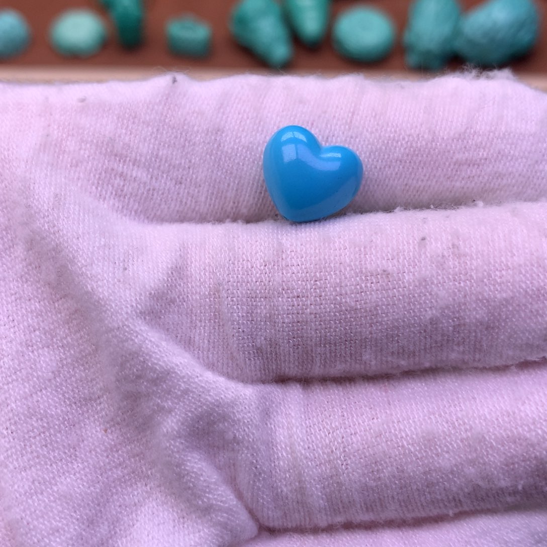 笑***1原生态散珠配珠爱心蓝色卡12