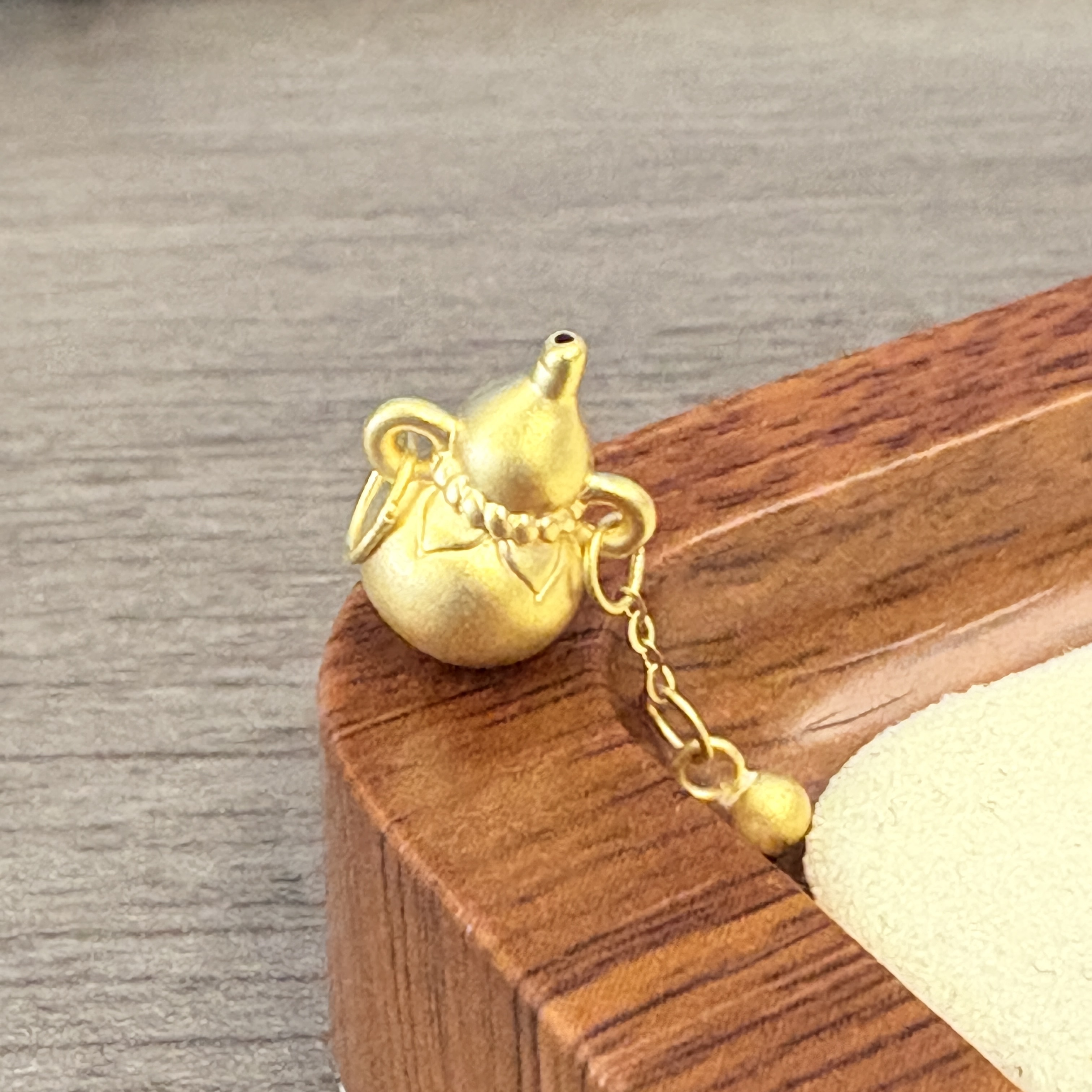 君潮黄金足金999黄金福字葫芦提溜DP1346