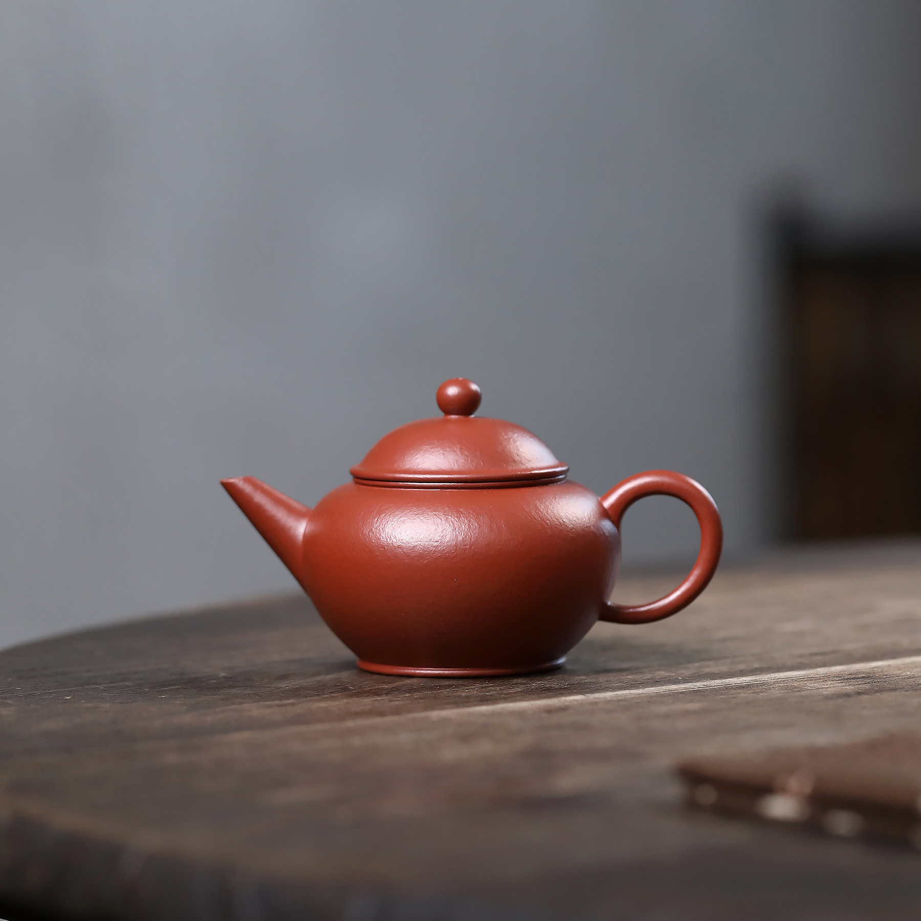 JCY-0305季益顺创立品牌 季畅园水平-朱泥-115cc宜兴茶壶