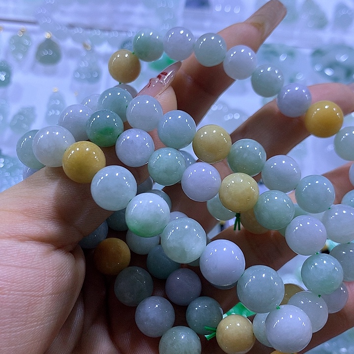 翡翠未镶嵌颈饰天然翡翠A货手串多样性发货发其一