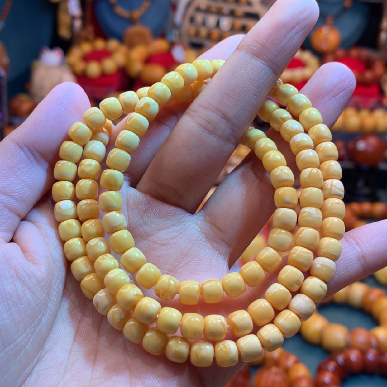 【闪购商品】蜜蜡手链未镶嵌蜜蜡手链