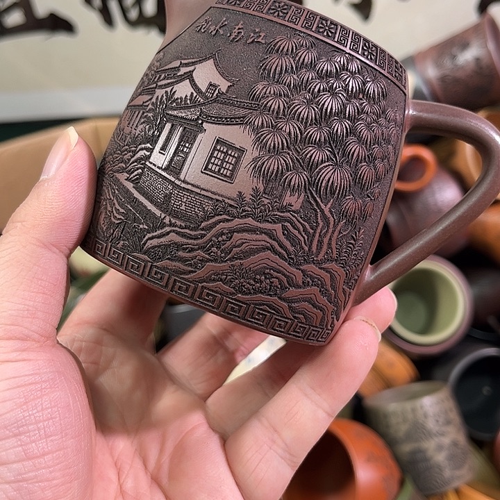 茶杯紫砂全手工紫砂主人杯