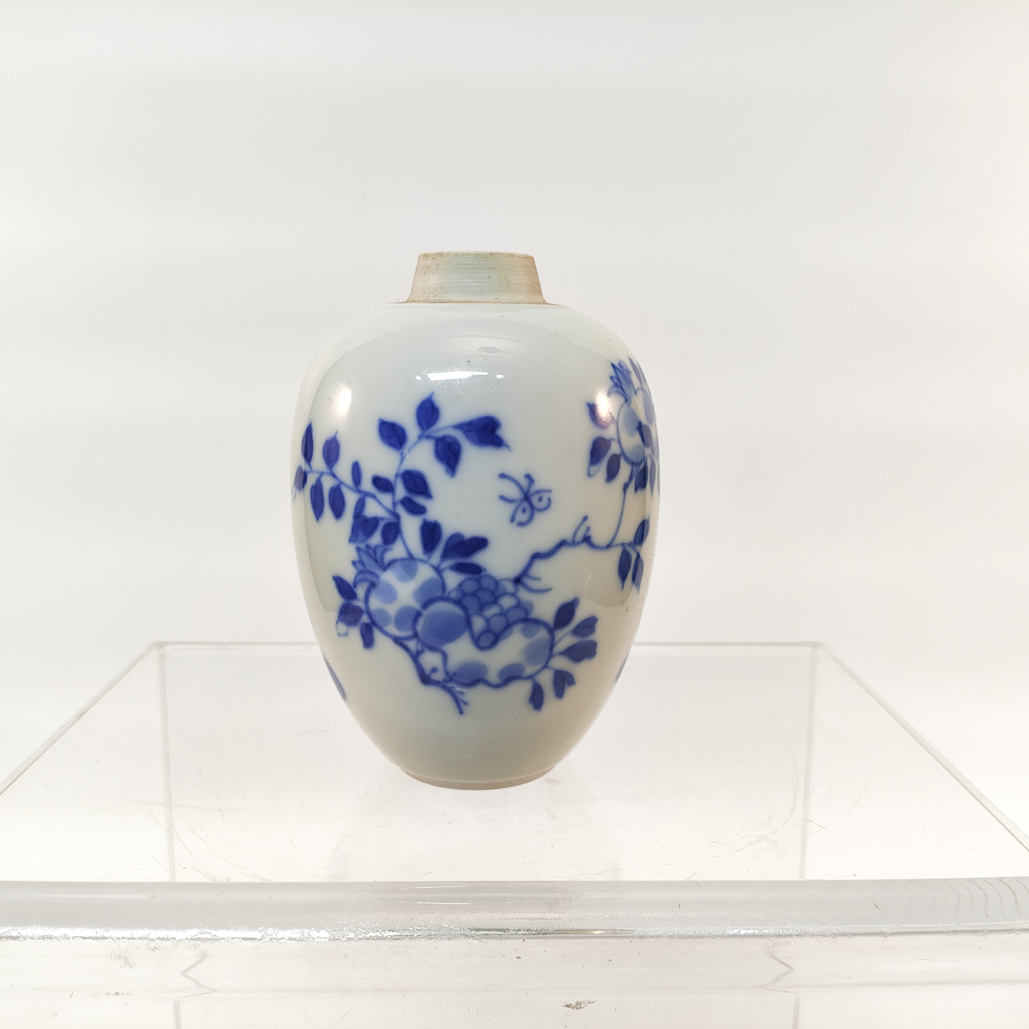 (AC7)EW227159清乾隆青花多子多福莲子罐 古玩瓷器/古瓷器