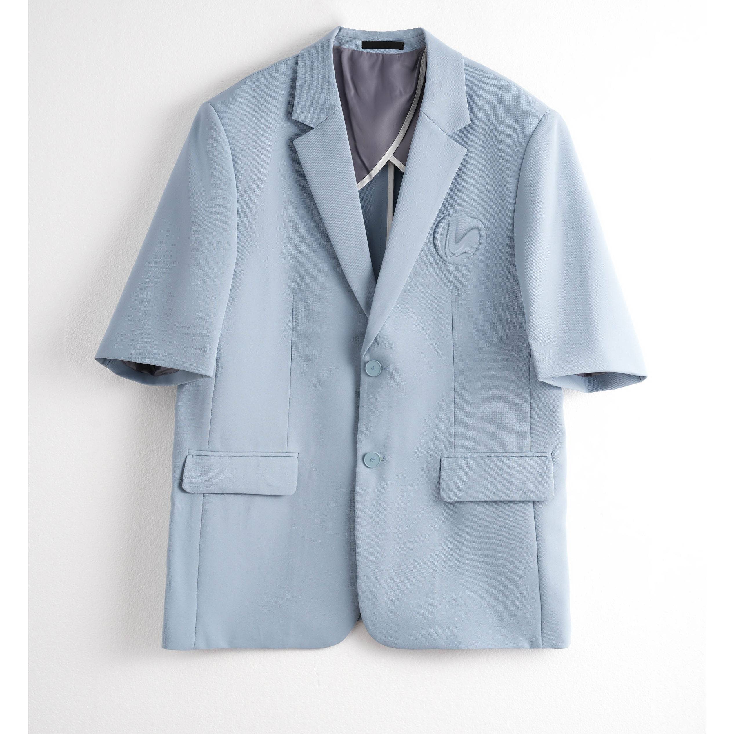 30575-薄款短袖西装设计休闲时尚