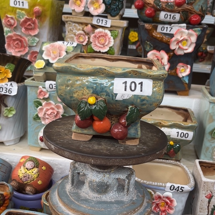 紫砂花盆粗陶材质多肉花盆