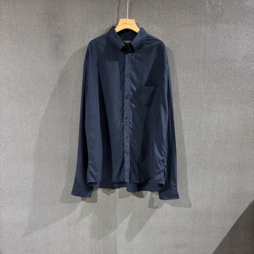 未使用 Balenciaga/巴黎世家 满印logo长袖衬衫 全新37码/4466