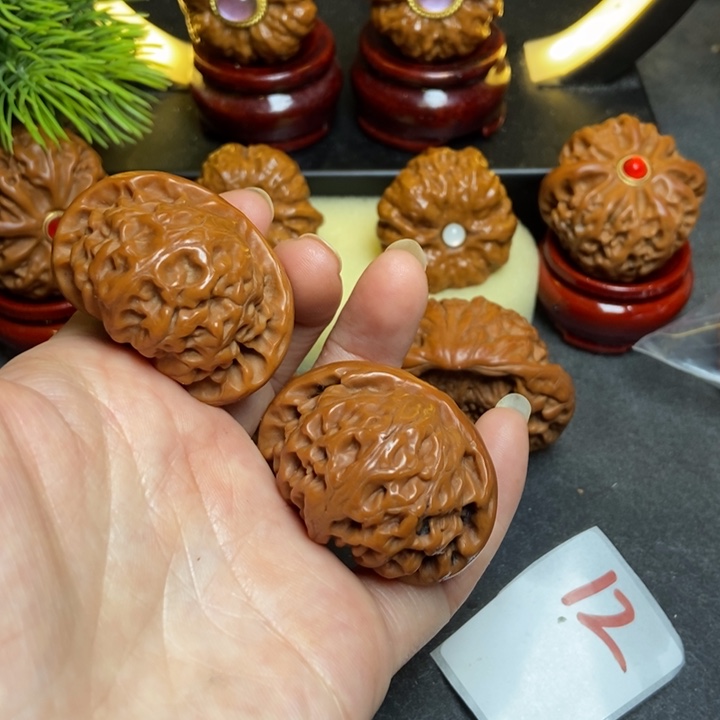 文玩核桃把件42宫灯12