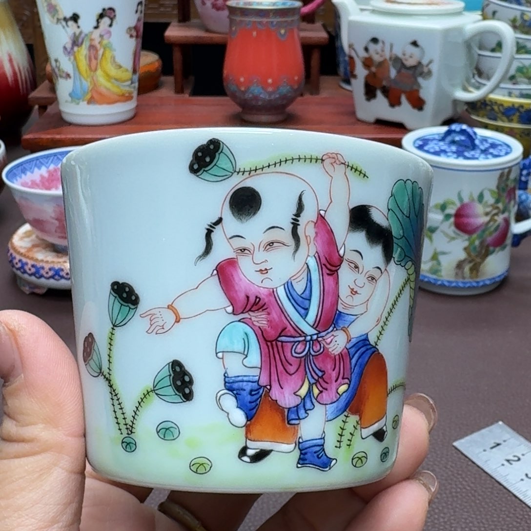 瓷片景德镇仿古手工制作精品展示