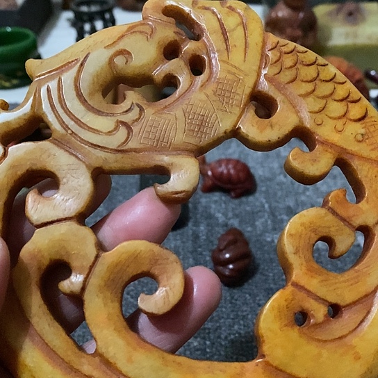 白玉菩提吊坠贺*伦吊坠