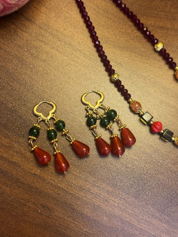 合金珐琅吊坠 寶.ZBB复古宫廷拼色吊坠中古风纯手工制作