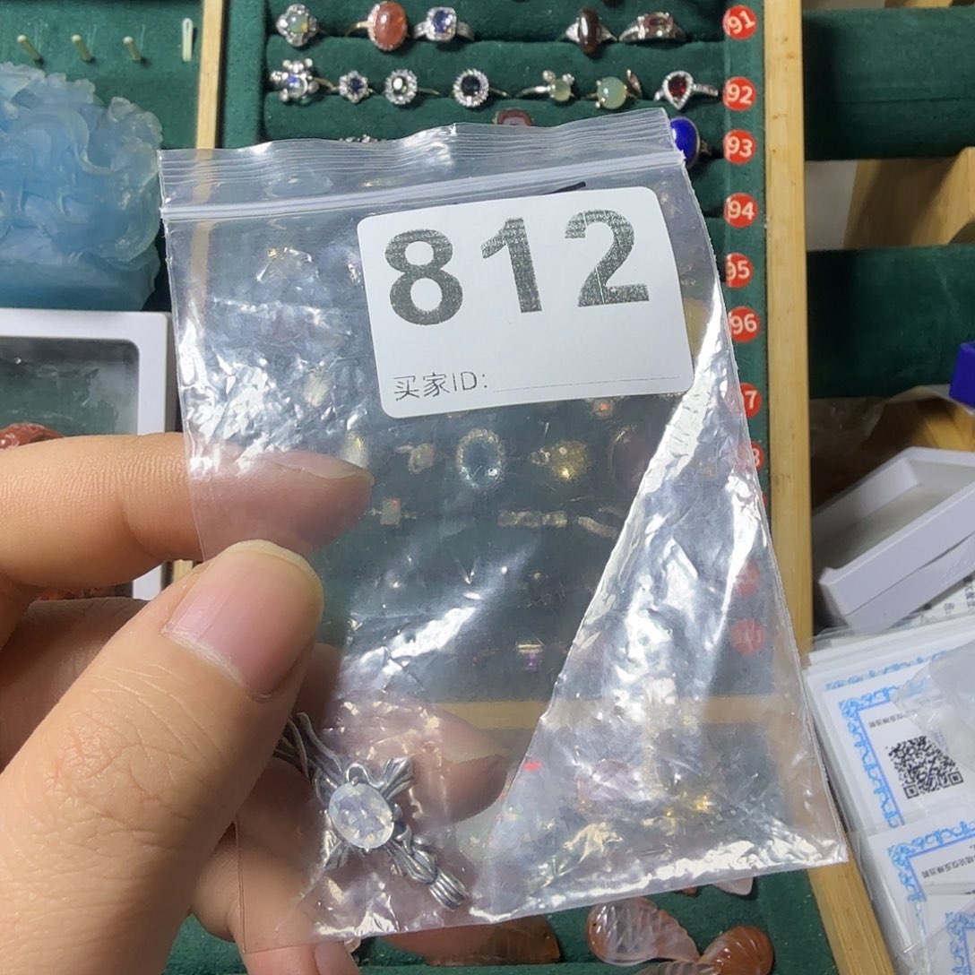 傲***咒银S925镶嵌颈饰月光石