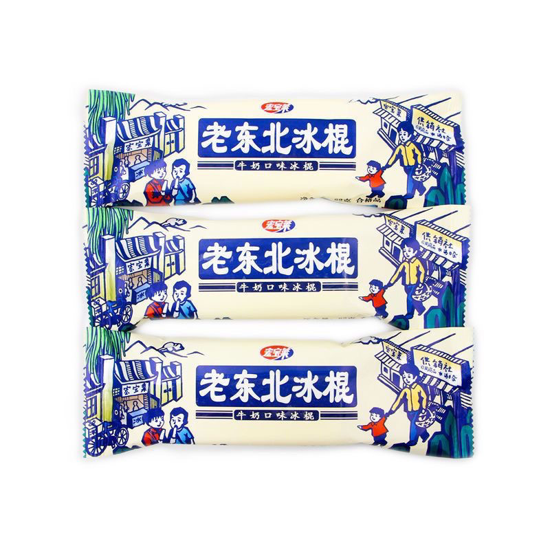 宏宝莱老东北牛奶口味老冰棍 82g/支