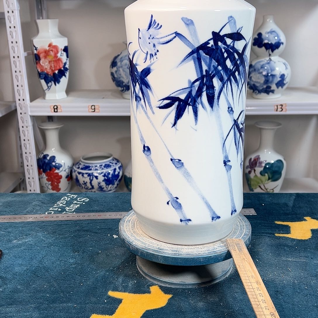 摆件景德镇陶瓷书竹