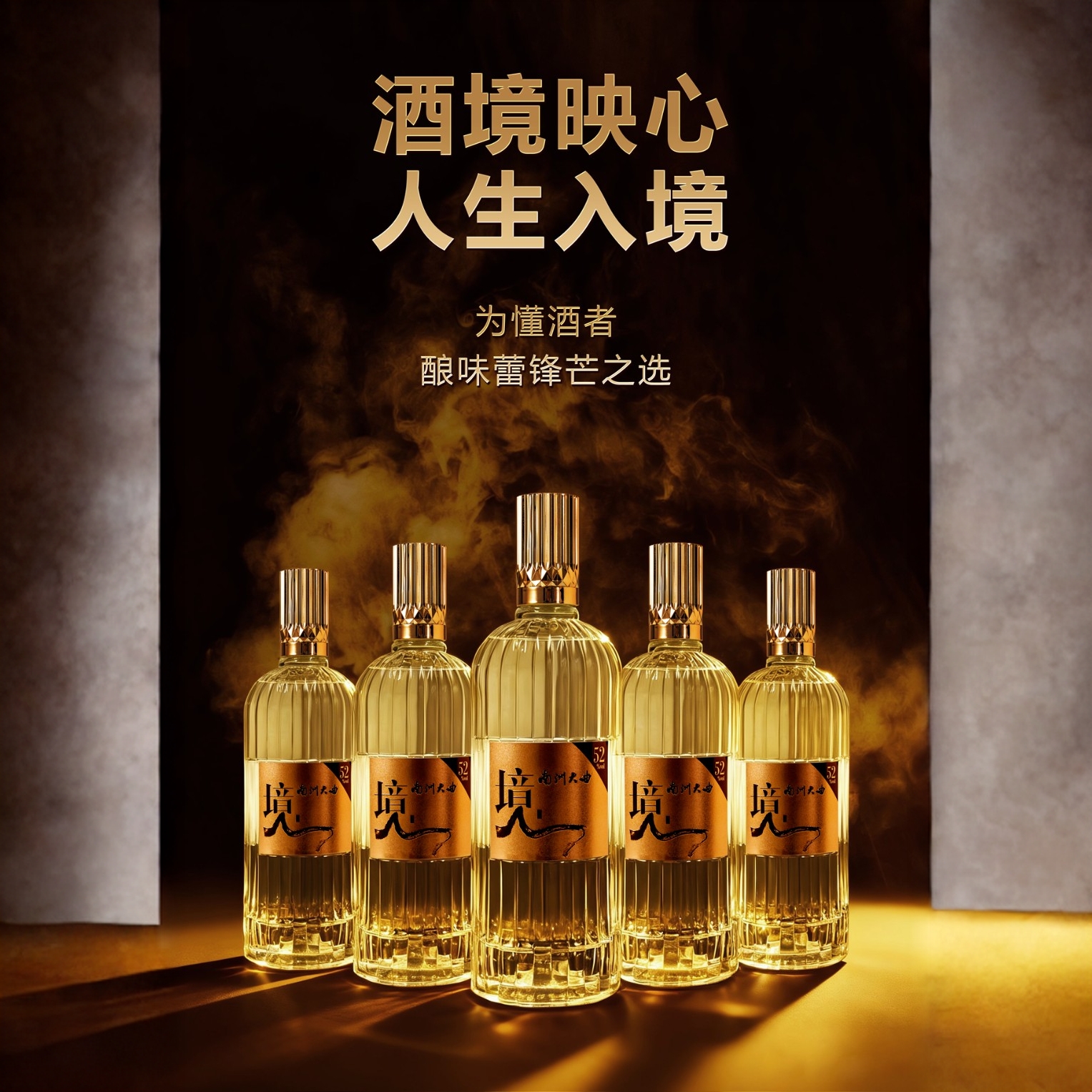 南洲大曲·境【新人品鉴】浓香型口粮酒500ml×2瓶52度