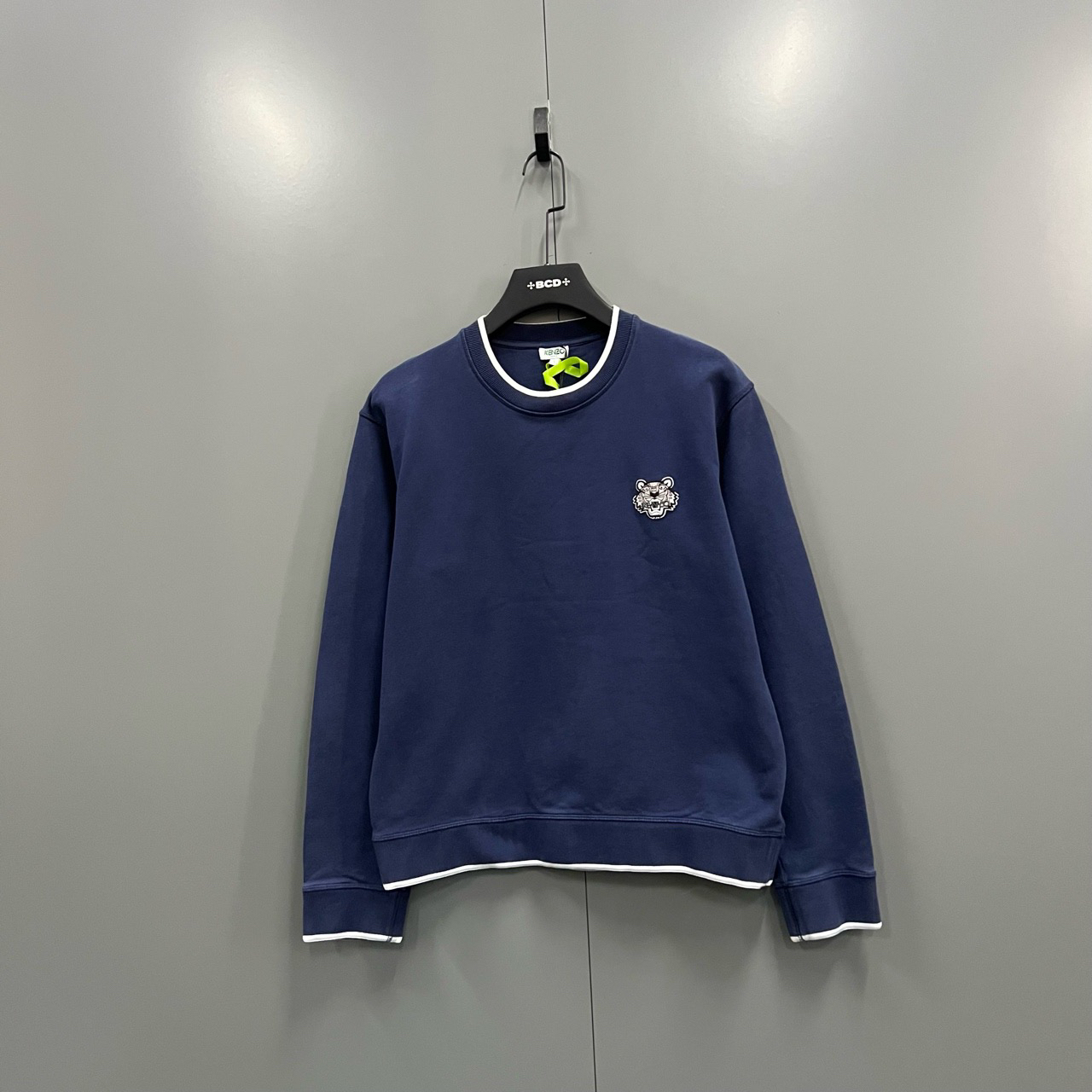 （bb）115 KENZO 高田贤三 蓝色虎头刺绣卫衣 L码/95新/5000/603575