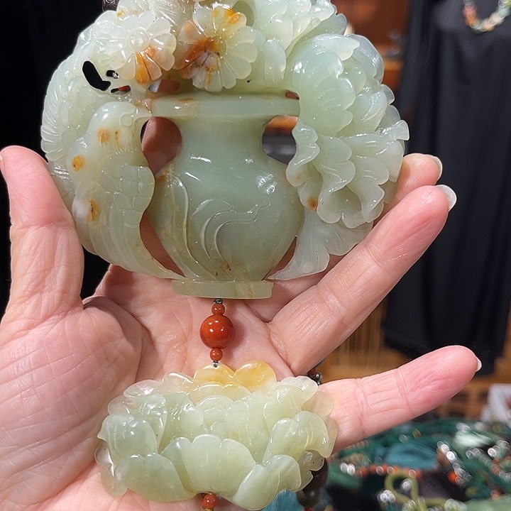 未镶嵌岫玉毛衣链