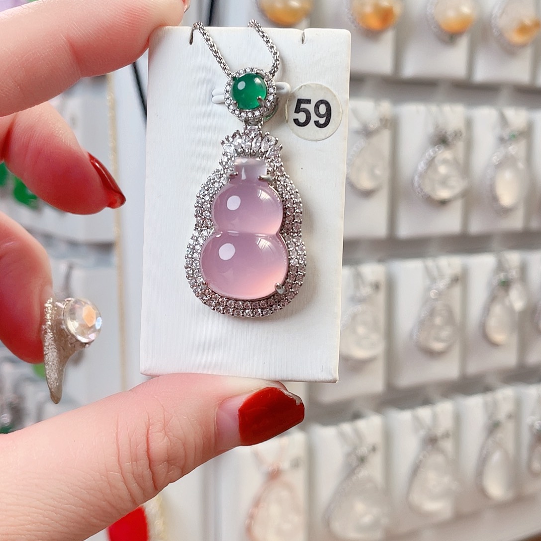 玛瑙/玉髓吊坠(赠链)银S925镶嵌