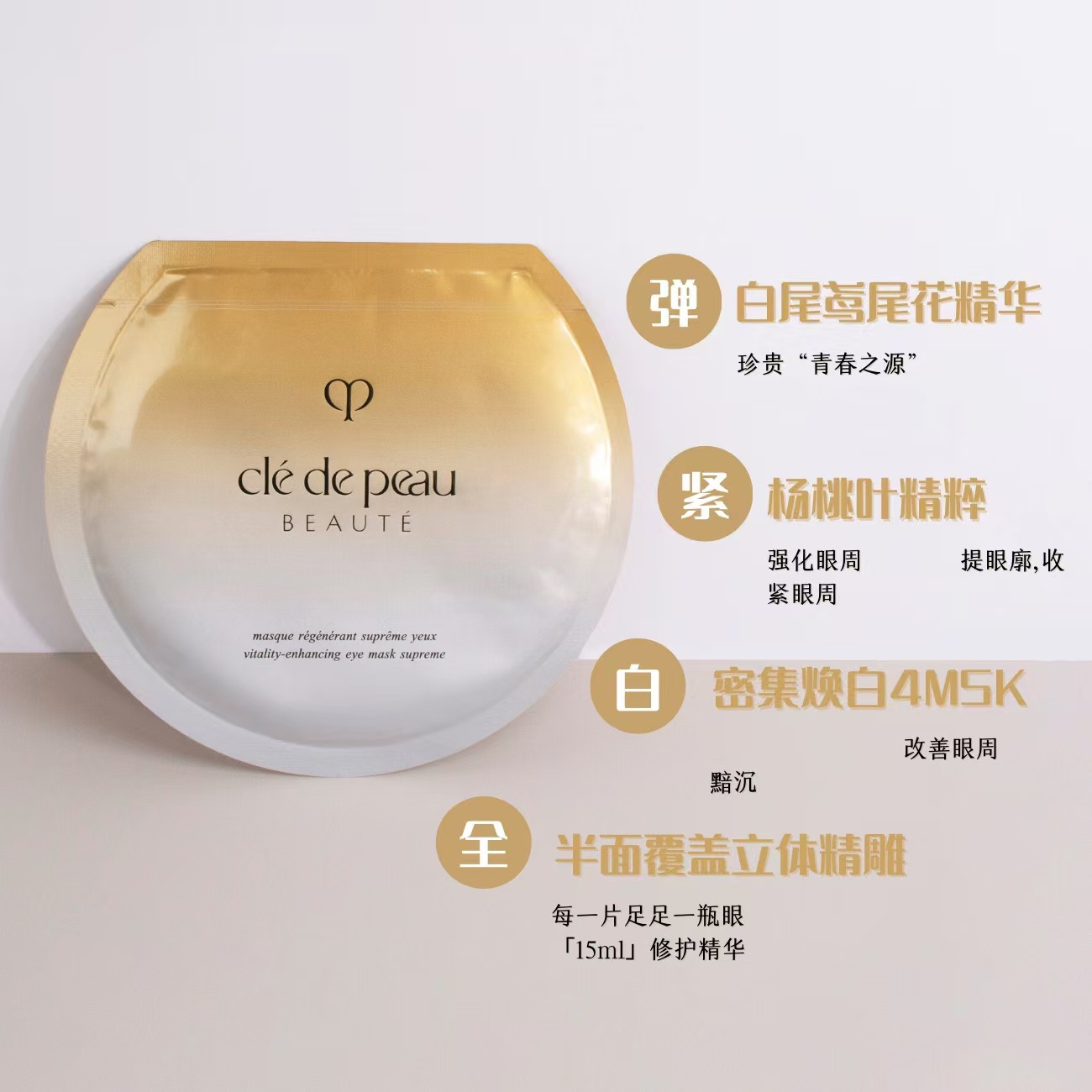 CPB/肌肤之钥抚纹抗皱精华眼膜15ml