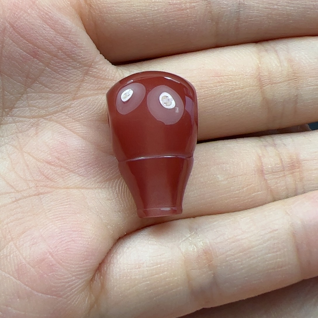 南红玛瑙三通未镶嵌