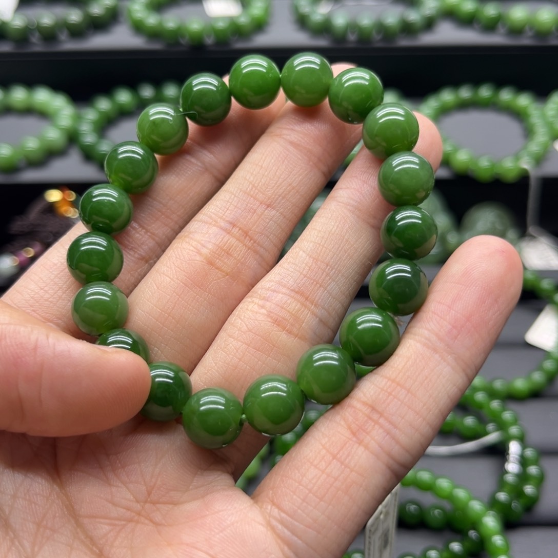 和田玉（碧玉）手链未镶嵌