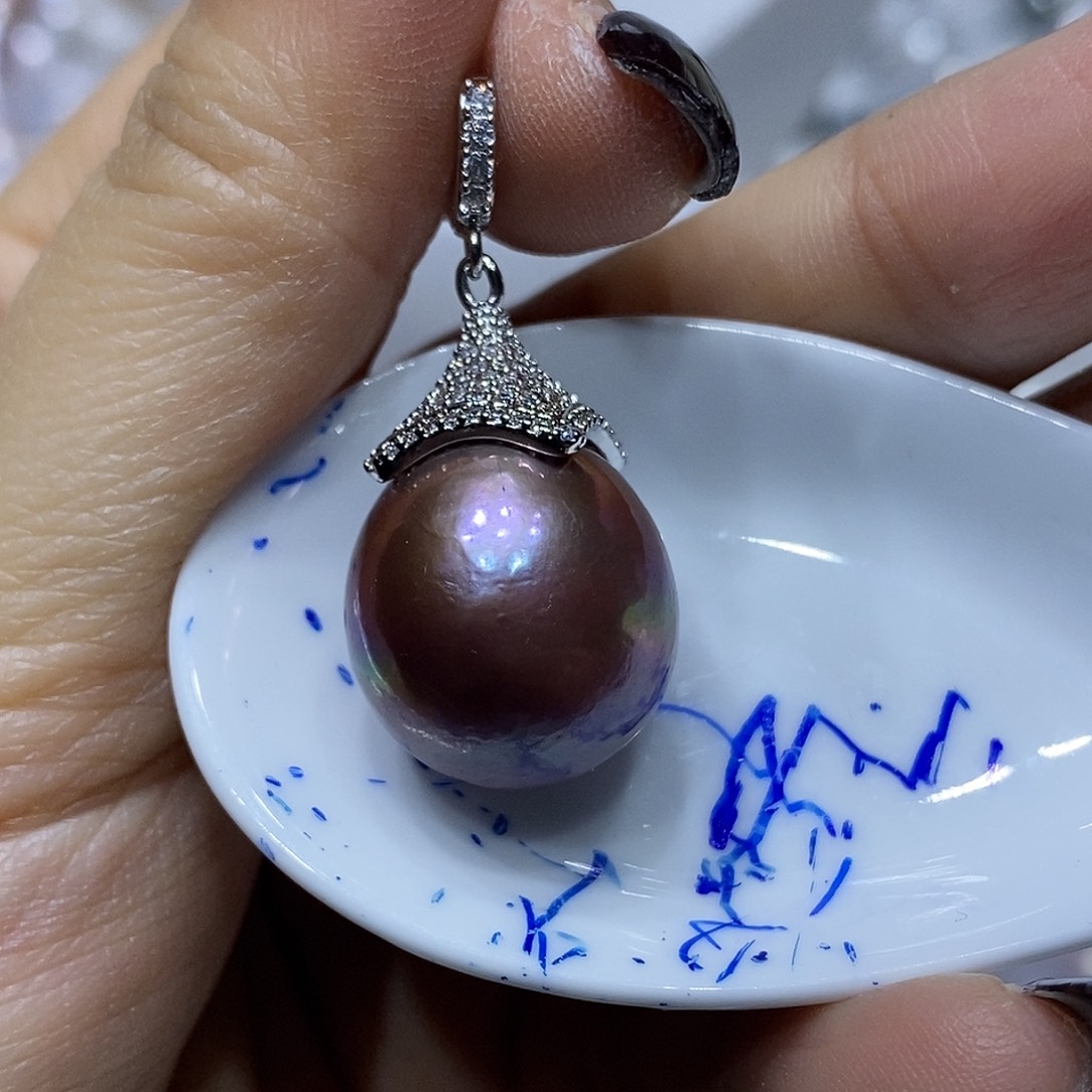淡水珍珠耳钉未镶嵌