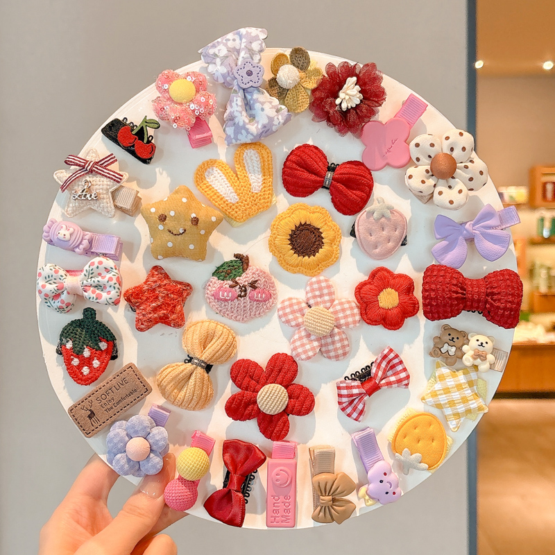 婴儿发夹婴幼儿不伤发汗毛夹婴儿宝宝胎毛发夹儿童新款可爱头饰商品图